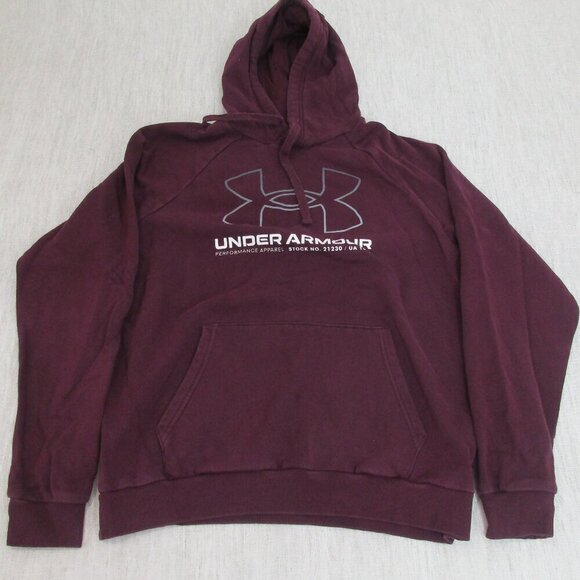 Men's‎ Under Armour Maroon Hoodie, Size M - Picture 1 of 7